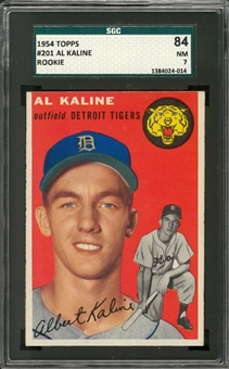 1954 Topps #201 Al Kaline Rookie Card – SGC 84 NM 7